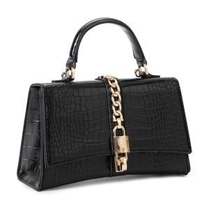 Top Handle Bags For Crossbody Crocodile Textured Satchel Bag Stylish